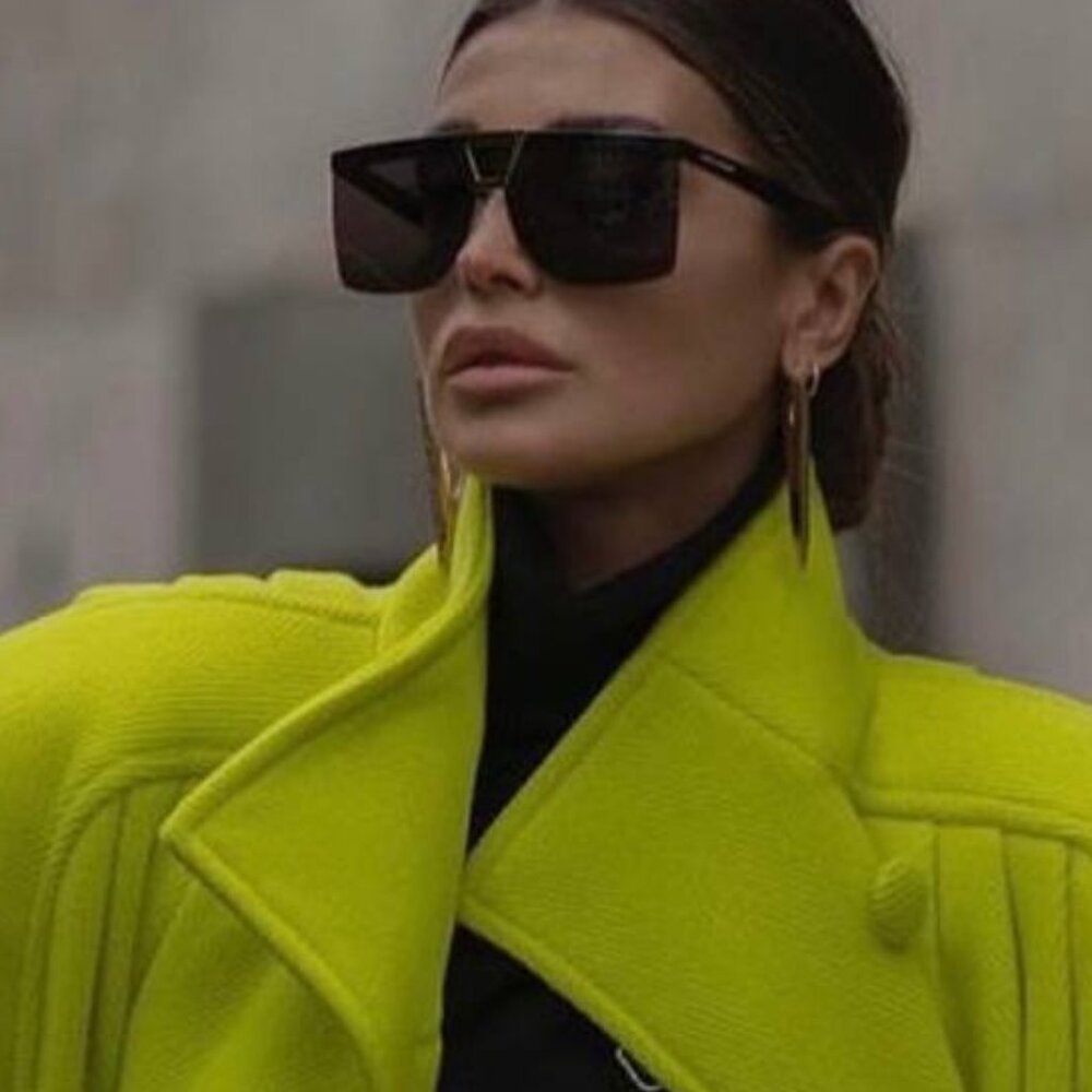 Saint Laurent SL537 PALACE 001 Shield Sunglasses – Black - Picture 2 of 10